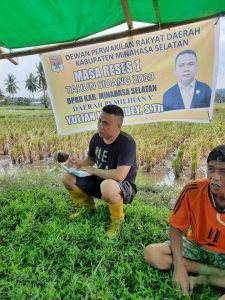 Lian Mandey, Angoota Dewan Baru di Minsel Pilih Gelar Reses ‘Ala Petani’