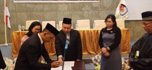 Ketua Bawaslu Minsel Hadiri Pelantikan 85 PPK Minsel