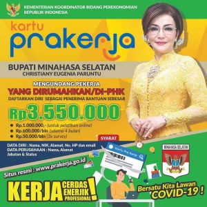 Pemerintah Luncurkan Kartu Pra-Kerja, Bupati Tetty Ajak Warga Mendaftar