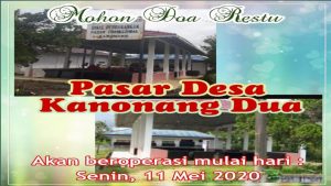 Pekan Depan, Pasar Desa Kanonang Dua Difungsikan