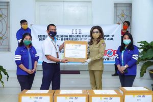 Pemkab Minsel Terima Bantuan APD dari PLTU Amurang
