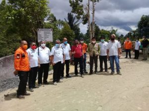 BNPB RI Pantau Langsung Paket Pekerjaan Rehabilitasi dan Rekonstruksi Perkuatan Tebing