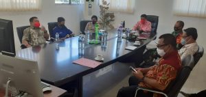 Pjs Bupati Minut, Rakor Via Video Conference Bersama Mendagri