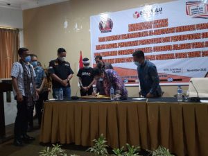 Anggota Bawaslu RI Rahmat Bagja Kunjungi Bawaslu Minut