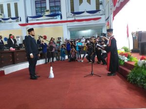 DMR Resmi Dilantik Sebagai Pimpinan DPRD Minut