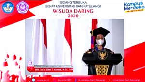 839 Lulusan Unsrat Ikuti Wisuda Online