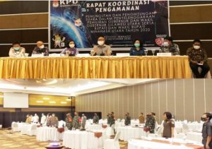 Dihadapan Forkopimda Minut, KPU RI Tegaskan Protokoler Kesehatan di 09 Desember