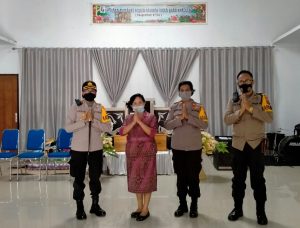Polres Minut Edarkan Himbauan Perayaan Natal dan Tahun Baru