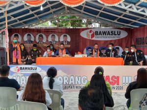 Kunjungi Bawaslu Minut, Pettalolo Ingatkan Pengawas Tentang Potensi Pelanggaran Politik Uang