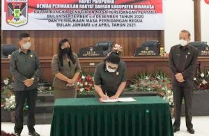 DPRD Minahasa Gelar Paripurna Penutupan Masa Persidangan Pertama