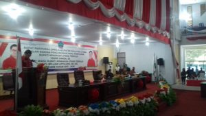 DPRD Gelar Paripurna Dalam Rangka Pengumuman Hasil Penetapan Calon Bupati dan Wakil Bupati Minahasa Utara