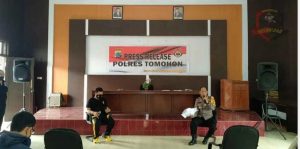 Gelar Konferensi Pers, Polres Tomohon Tangani 537 Kasus di Tahun 2020