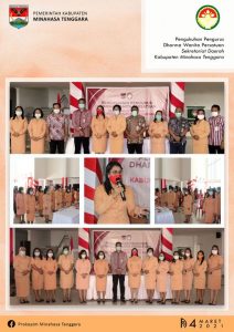 Sekda Lalandos Hadiri Pengukuhan DWP Sekretariat Daerah