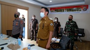 Walikota Tomohon Bersama Kapolres Ikuti Launching ETLE via Vidcon