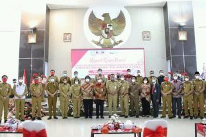 Dihadiri KPK, Bupati Minut Joune Ganda, Ikut Rakoor Pengawasan Intern Keuangan dan Pembangunan se-Sulut