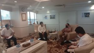 Sambangi Menpora RI, Bupati Gaghana Lobi Pembangunan GOR dan Stadion di Sangihe