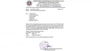 Vaksinasi Covid-19 Pada Lansia di Unsrat Digelar Esok Hari