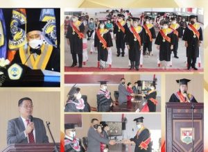 Lulusan Unitomo Surabaya Asal Mitra Diwisuda di Sport Hall Kantor Bupati