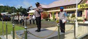 Polres Tomohon Gelar Apel Pengamanan Jelang Jumat Agung dan Paskah