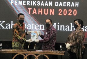 Bupati Minahasa ROR Serahkan LKPD Unaudited Tahun 2020 ke BPK RI