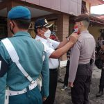 Bupati Gaghana Pimpin Apel Gelar Pasukan Pengamanan Hari Raya Idul Fitri
