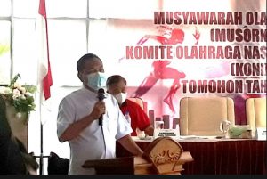 Carrol Senduk Terpilih Secara Aklamasi Ketua Koni Tomohon