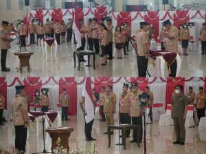 Gubernur Olly Dilantik Jadi Ketua Mabida Kwarda Gerakan Pramuka Sulut