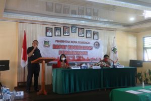 Wawali Lumentut Hadiri Rakor Pengawasan Pemkot Tahun 2021