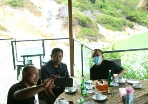 Wakil Walikota lumentut Jamu Makan Irwasum Mabes Polri dan Kapolda Sulut D Linow Resort