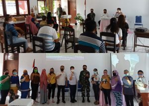 Satgas TMMD Kodim 1310/Bitung Gandeng Pemkot Gelar Sosialisasi Pelayanan Publik dan Kependudukan