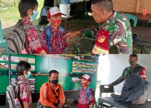 Potret Kedekatan Satgas TMMD Kodim 1310/Bitung Bersama Anak-Anak