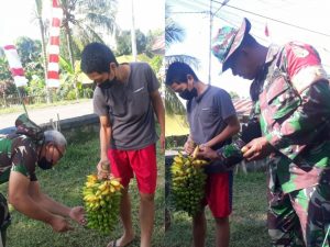 Simpati dan Apresiasi Kepada TMMD Kodim 1310/Bitung, Remaja Ini Antar Hasil Kebun