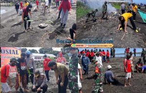 Polres Minsel Sambut Hari Bhayangkara Dengan Bakti Sosial, Bersih Pantai dan Tanam Mangrove