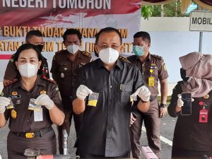 Wawali Lumentut Apresiasi Kinerja Kejari, Musnahkan Barang Bukti