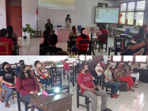 Gandeng Dinas Pendidikan, Satgas TMMD Kodim 1310/Bitung Gelar Penyuluhan Pendidikan