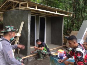 Ini Progres Pembangunan MCK di Mata Air Kumersot