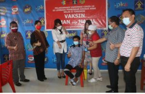 Walikota Senduk Dampingi Tanos Pantau Vaksinasi Covid-19 di LPKA