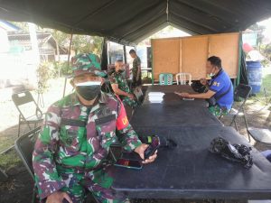 Kerja Keras, Satgas TMMD Kodim 1310/Bitung Giat Gerakan Penghijauan  Penanaman Bibit Pohon Produktif