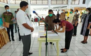 Bupati Lantik Pejabat Administrator, Pengawas dan Fungsional di Lingkungan Pemkab Sangihe