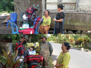 Satgas TMMD Kodim 1310/Bitung Rutin Lakukan Pelayanan Kesehatan