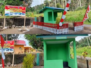 Selesai Dibangun, Satgas TMMD Kodim 1310/Bitung Juga Pasang Instalasi Listrik Poskamling