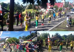 Senam Zumba Warnai Semangat Pagi di Kegiatan TMMD Kodim 1310/Bitung