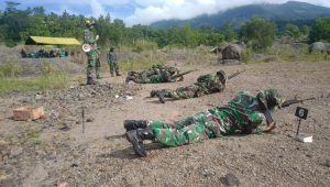 Asah Kemampuan Dasar Prajurit, Kodim 1301/Sangihe Gelar Latihan Menembak