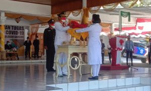 Upacara Peringatan HUT RI ke 76 di Kabupaten Sangihe Diwarnai Pemadaman Listrik