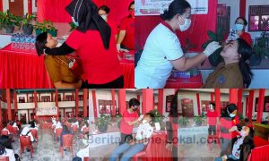 Jelang Pembelajaran Tatap Muka, Guru dan Siswa SMA Negeri 1 Bitung Jalani Tes Swab