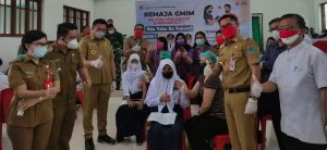 JGKWL Pantau Vaksinasi Usia Remaja 12-17 Tahun di  GMIM Kyrios Kawiley