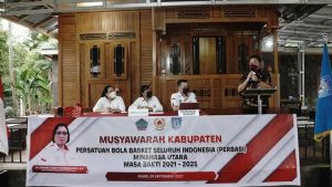 KWL Terpilih Ketua Umum PERBASI Minut Periode 2021-2025