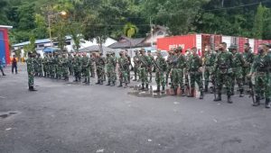 57 Prajurit TNI Satgas TMMD ke 112 Kodim 1301/ Sangihe Tiba di Pelabuhan Nusantara Tahuna