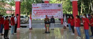 Bupati JG Lepas Atlit Minut Menuju PON XX Papua 2021