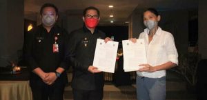 Bupati JG Melakukan Penandatanganan MoU Bersama PT MPRD Untuk Peningkatan KEK Likupang